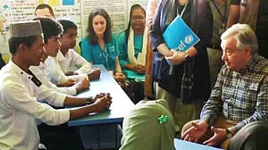 উখিয়ার রোহিঙ্গা ক্যাম্পে জাতিসংঘ মহাসচিব