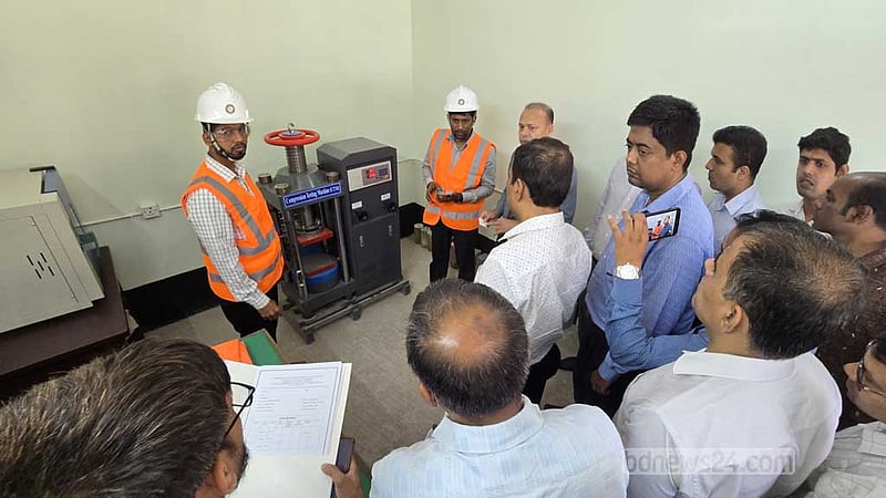 উন্নয়ন কর্মকাণ্ডে ভেজাল নির্মাণসামগ্রী রোধে ফরিদপুরে বসল পরীক্ষাগার