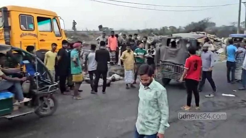 গাজীপুরে লরি-অটোরিকশার সংঘর্ষে নিহত ২