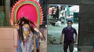 লক্ষ্মীপুরে মুখে রুমাল বেঁধে মন্দিরে ঢুকে প্রতিমা ভাঙচুর