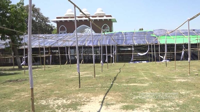 রাজশাহীতে ঈদের প্রধান জামাত শাহ মখদুম ঈদগাহ মাঠে