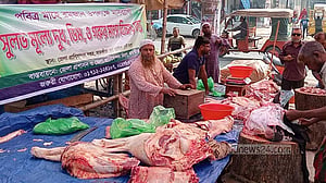 রোজায় সাতক্ষীরাতে ১০০ টাকাতেও মিলবে গরুর মাংস