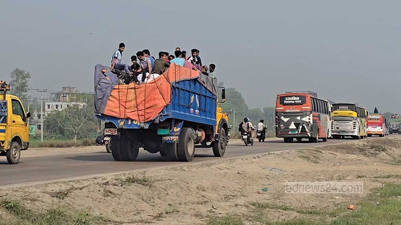 উত্তরের পথে তুলনামূলক স্বস্তির ঈদযাত্রা