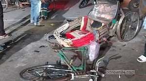 চাঁদপুরে মোটরসাইকেল-রিকশা সংঘর্ষে নিহত ২, আহত ৩