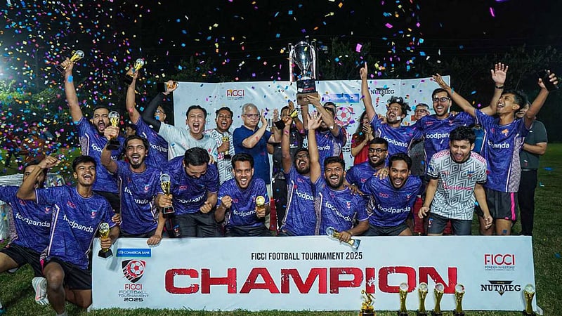 এফআইসিসিআই ফুটবল টুর্নামেন্টে চ্যাম্পিয়ন ফুডপ্যান্ডা
