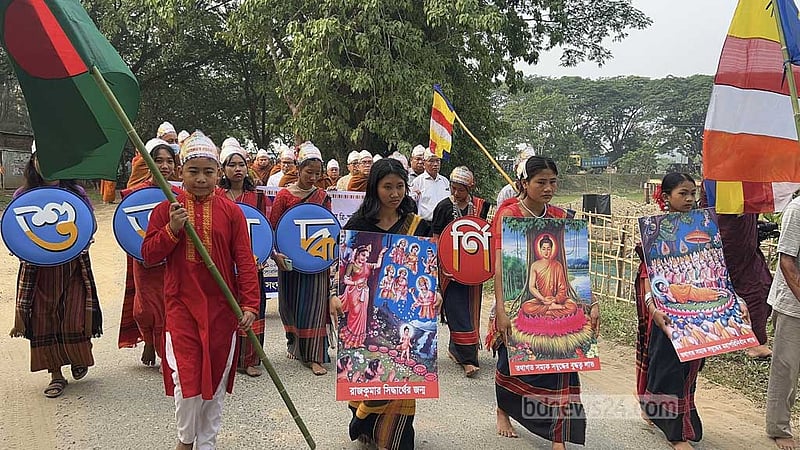 বুদ্ধ পূর্ণিমায় খাগড়াছড়িতে মঙ্গল শোভাযাত্রাসহ নানা আয়োজন
