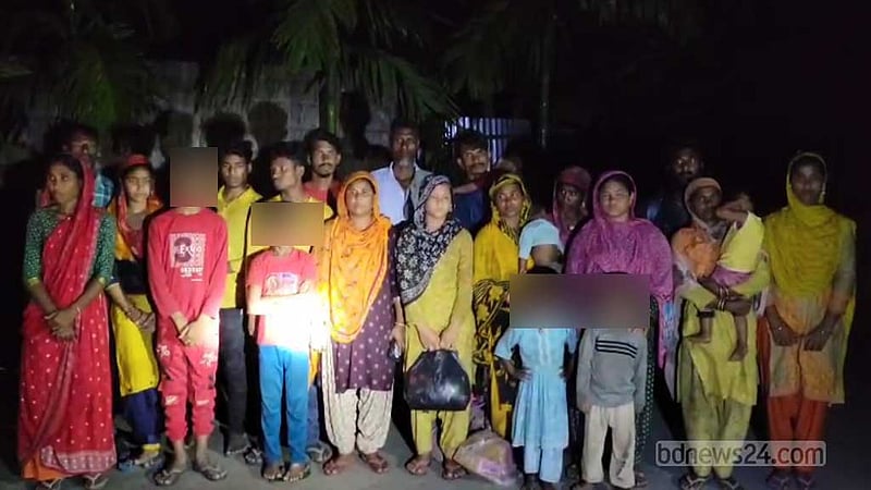 কুড়িগ্রাম সীমান্তে আটক ২৪ বাংলাদেশিকে ফেরত দিল বিএসএফ