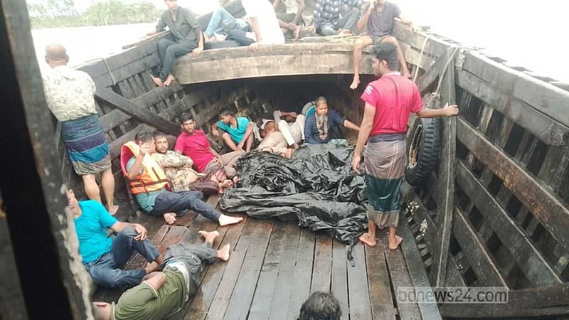 ভাসানচর থেকে আসার পথে মেঘনায় ট্রলার ডুবি, নিখোঁজ ৬