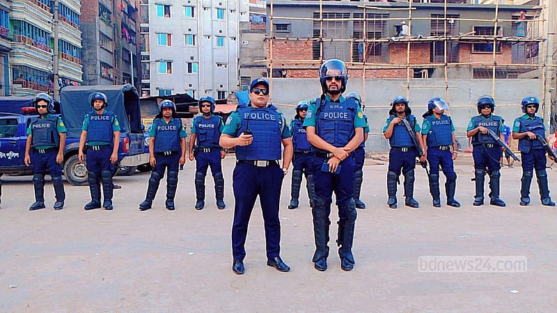 ঢাকায় পুলিশের বাড়তি উপস্থিতি, ডিএমপি বলছে ‘মহড়ার অংশ’