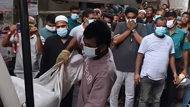 বাড্ডার ভবন থেকে এক যুবক ও নারীর গলিত লাশ উদ্ধার