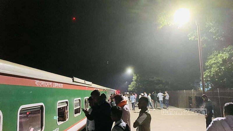 ব্রাহ্মণবাড়িয়ায় আবার রেলপথে আগুন