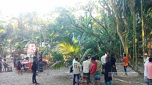 লক্ষ্মীপুরে গাছ থেকে পড়ে শ্রমিকের মৃত্যু
