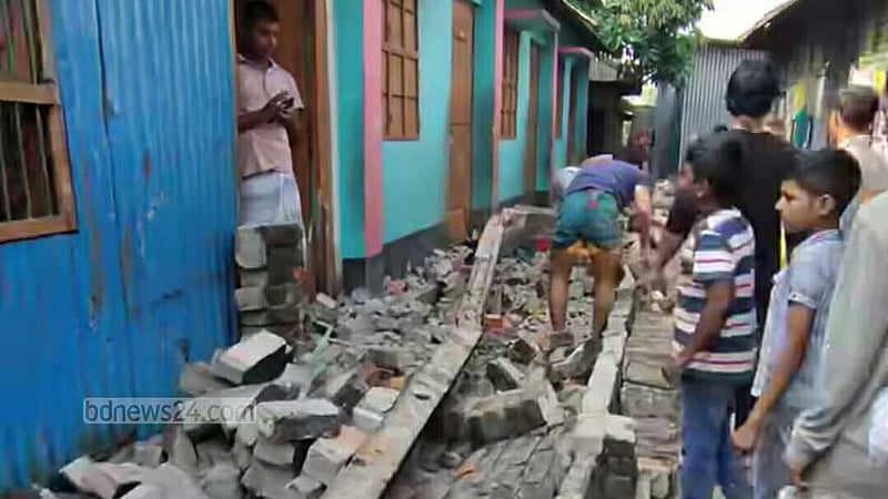 ভূমিকম্প: নারায়ণগঞ্জে দেয়াল ধসে শিশুর মৃত্যু