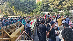 এমপিওভুক্তির দাবি: যমুনা অভিমুখে শিক্ষকদের পদযাত্রা আটকে দিল পুলিশ