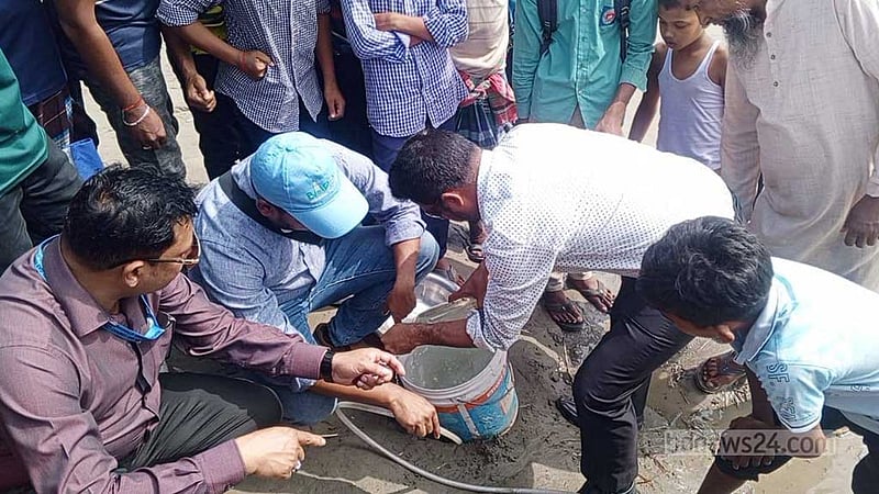 রাজশাহীর পদ্মা পাড়ে মিথেন গ্যাসের অস্তিত্ব, পরীক্ষা করছে বাপেক্স