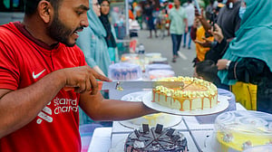 আগারগাঁও সড়কে কেকের মেলা