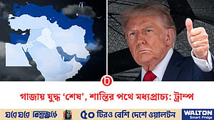 শেষ হয়েছে গাজা যুদ্ধ: ট্রাম্প