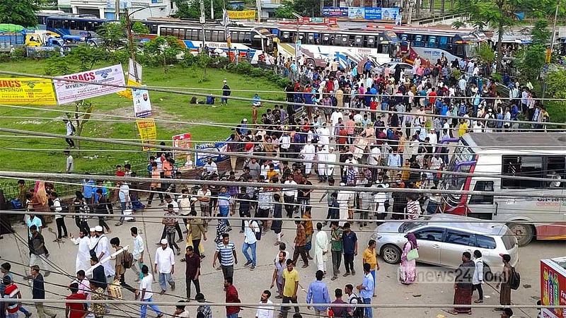 ঢাকা-ময়মনসিংহ যান চলাচল স্বাভাবিক, ইউনাইটেড-সৌখিন বন্ধ