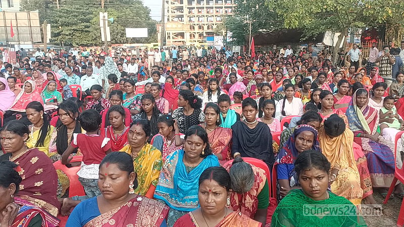নওগাঁয় ইলা মিত্রের জন্মশতবার্ষিকীতে কৃষক, আদিবাসী-নারী সমাবেশ