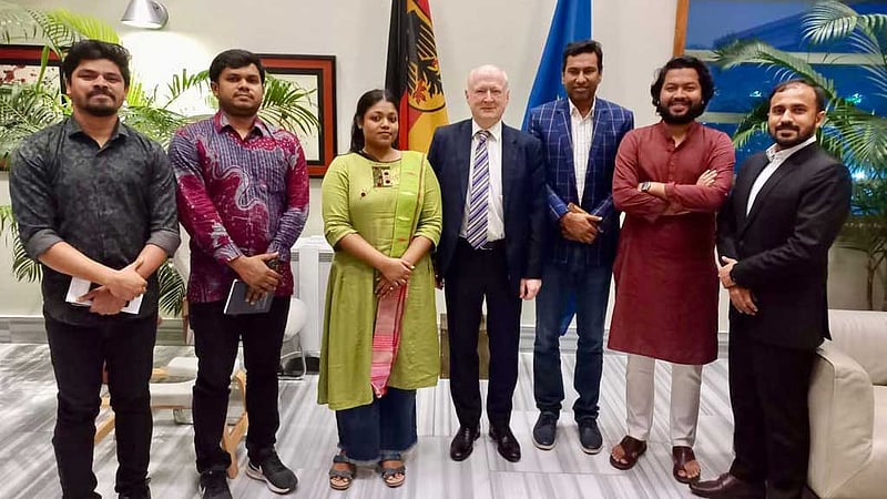 জার্মান রাষ্ট্রদূতের সাথে এনসিপির সৌজন্য সাক্ষাৎ