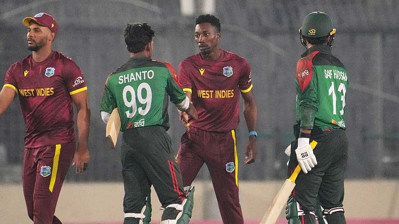 সুপার ওভারে রিশাদকে ব্যাটিংয়ে না দেখে বিস্মিত ওয়েস্ট ইন্ডিজ