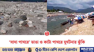 পর্যটকরা ফিরছেন ‘সাদা পাথরে’