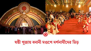 দুর্গোৎসবের আয়োজনে মুখরিত বনানী মাঠ