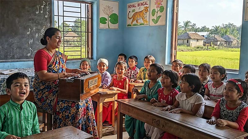 প্রাথমিকে সংগীত শিক্ষকের পদ বাতিলের সিদ্ধান্ত প্রত্যাহার দাবি