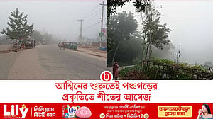 শীতের আগেই পঞ্চগড়ে ঘন কুয়াশার চাদর