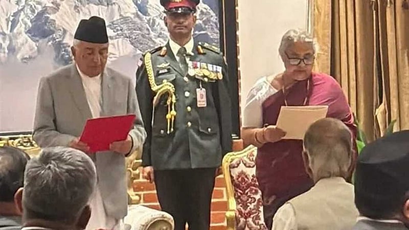প্রথম নারী প্রধানমন্ত্রী পেল নেপাল, শপথ নিলেন সুশীলা কার্কি