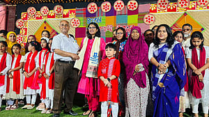 ব্রাহ্মণবাড়িয়ায় বৈশাখী উৎসবে দলীয় আবৃত্তি ‘গঙ্গাফড়িং’