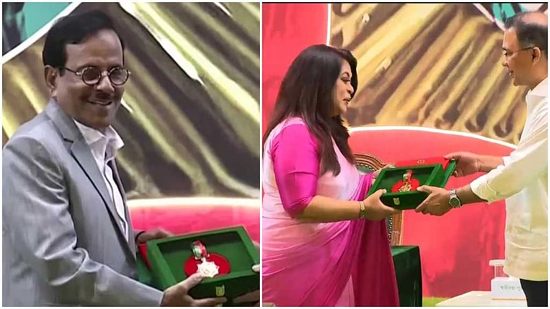 স্বাধীনতা পদক নিলেন হানিফ সংকেত ও বশির আহমেদের মেয়ে