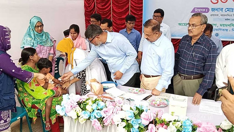হাম: ময়মনসিংহ নগরে টিকাদান কর্মসূচি শুরু, লক্ষ্যমাত্রা ৫৮ হাজার ৬৬৮ শিশু