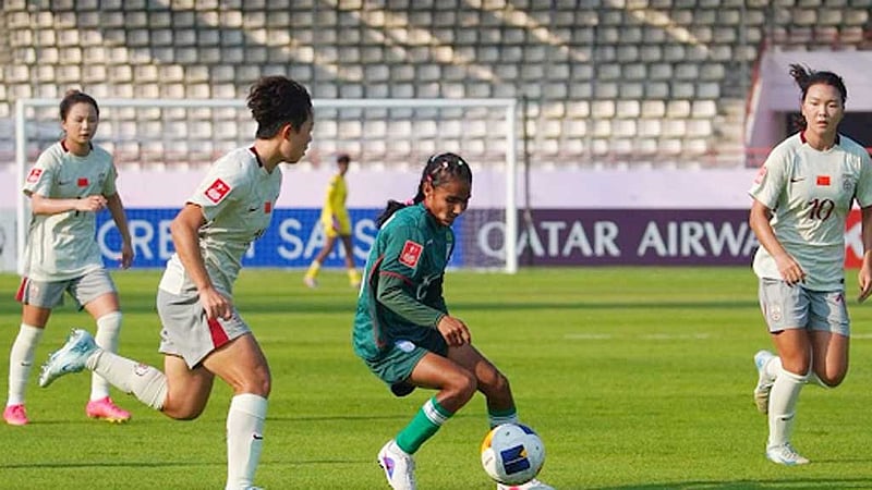 মিলির দৃঢ়তার পরও চীনের কাছে হারল বাংলাদেশ