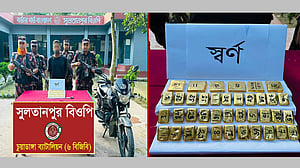 চুয়াডাঙ্গায় ‘১৩ কোটি টাকার’ সোনার বারসহ যুবক আটক