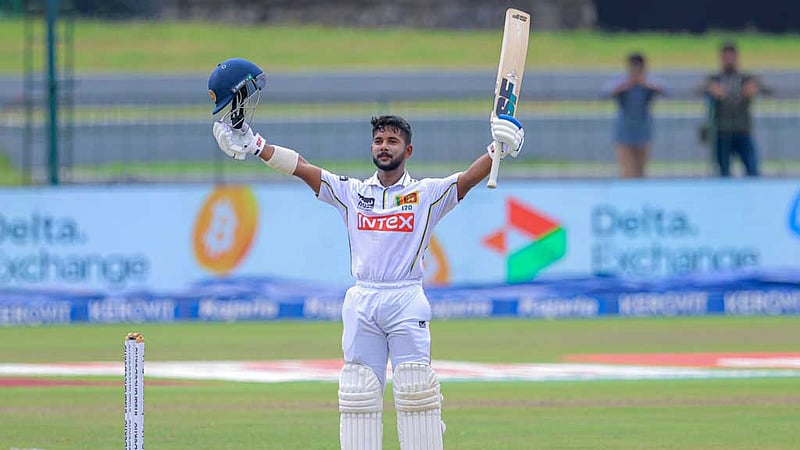 দিনুশার জোড়া সেঞ্চুরির বীরত্বে ম্যাচ বাঁচাল শ্রীলঙ্কা