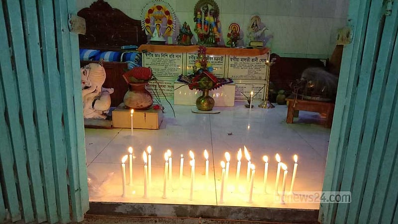 ফরিদপুরে মন্দিরের তালা ভেঙে দুটি পিতলের মূর্তি চুরি