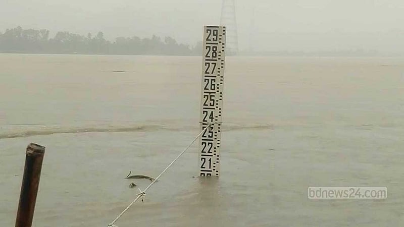 তিস্তায় ডালিয়া পয়েন্টে ৯ ঘণ্টায় পানি বেড়েছে ২৮ সেন্টিমিটার
