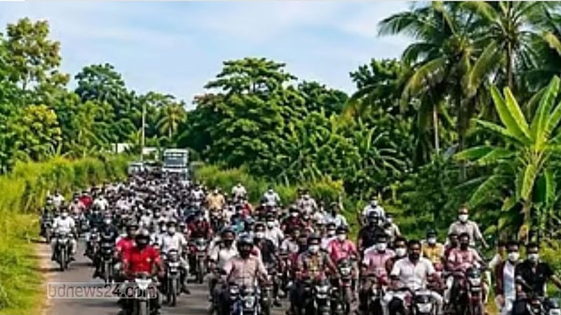 শরীয়তপুরে আওয়ামী লীগের মোটরসাইকেল শোভাযাত্রা, গ্রেপ্তার ৩