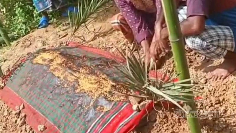 সাপে কাটা নারীর কবরের পাশে ওঝার ‘কেরামতি’