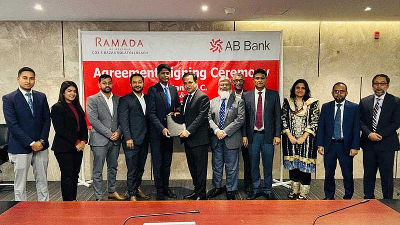 এবি ব্যাংক ও রামাদা বাই উইন্ডহাম কক্সবাজারের মধ্যে চুক্তি