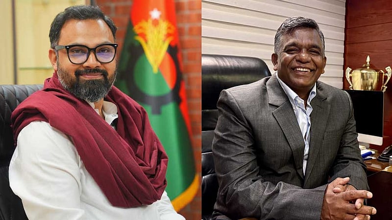 ক্রীড়া প্রতিমন্ত্রী আমিনুলকে শুভেচ্ছা জানালেন বিসিবি সভাপতি আমিনুল