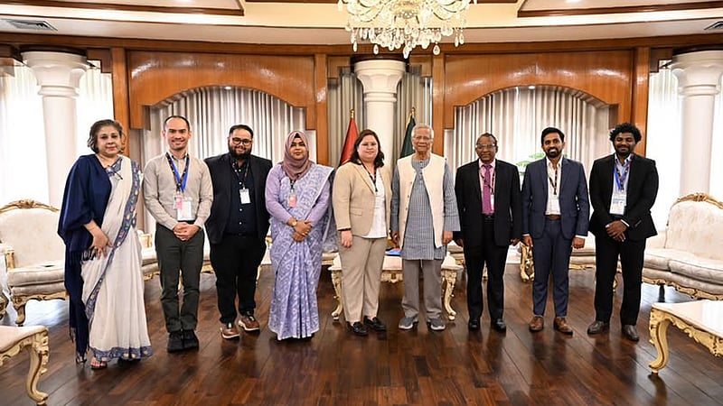 প্রধান উপদেষ্টার সঙ্গে ‘আনফ্রেল’ নির্বাচন পর্যবেক্ষক দলের সাক্ষাৎ