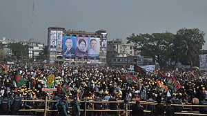 খুলনার জনসভায় তারেক রহমান