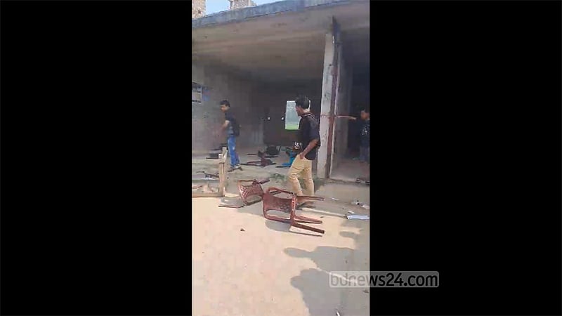 নোয়াখালী-২: বিএনপির বিদ্রোহী প্রার্থীর নির্বাচনি কার্যালয়ে ভাঙচুরের অভিযোগ