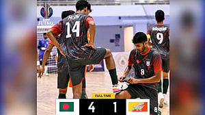 সাফ ফুটসালে প্রথম জয় পেল বাংলাদেশ