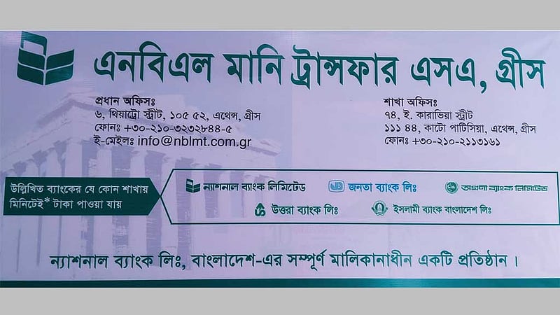গ্রিসে ৩ শতাধিক প্রবাসীকে দুই মাস ভুগিয়ে অবশেষে রেমিটেন্সের টাকা দিল ন্যাশনাল ব্যাংক