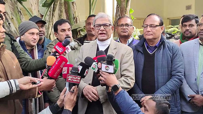 জুলাই অভ্যুত্থানে লুট হওয়া অস্ত্র উদ্ধারে সরকার ব্যর্থ: মির্জা ফখরুল