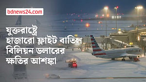 যুক্তরাষ্ট্রে তুষারঝড়ে রেকর্ড সংখ্যক ফ্লাইট বাতিল, জীবনযাত্রা বিপর্যস্ত