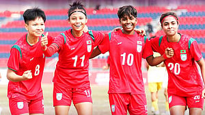 মুনকি, তৃষ্ণা, আলপির হ্যাটট্রিকে পোখারায় উড়ল বাংলাদেশ